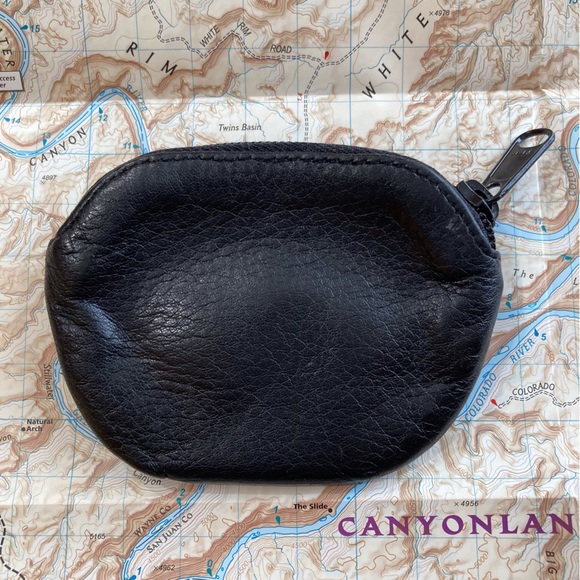 Brighton Classic Leather Coin Purse in Black - Picture 2 of 3